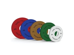 Juego completo de discos olímpicos de peso fraccional (pares de 0,5 a 2,5 kg), con revestimiento de goma. Ideal para...