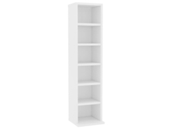 Estantería para CDs VIDAXL Blanco Madera contrachapada (21x20x88 cm)