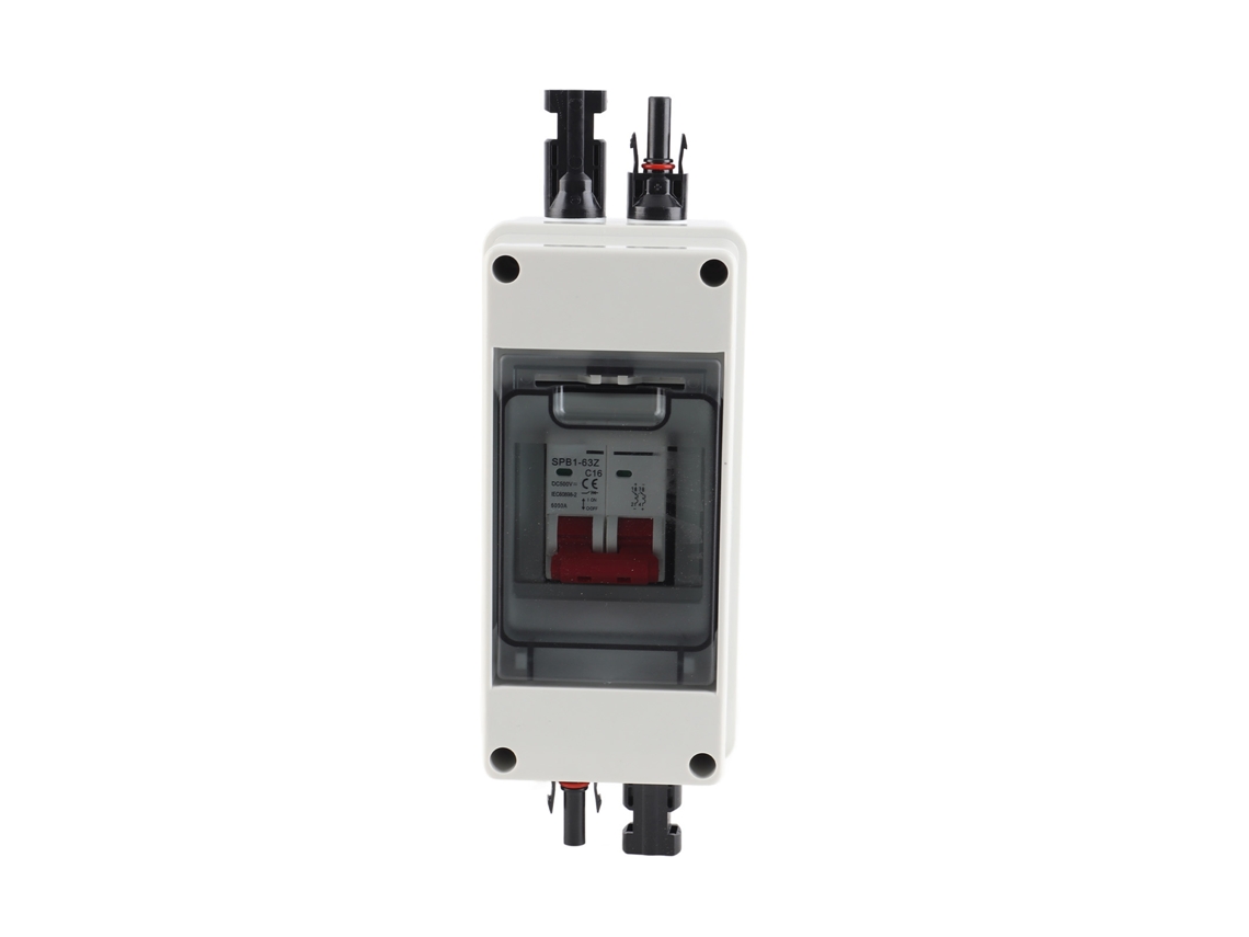 2026dz-interruptor De Desconexión Solar Con Breaker De Circuito Miniatura Ip65 Caja Distribución Pv Dc500v 16a