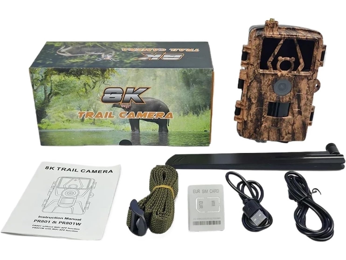 Caméra Faune Sauvage De Suivi Des Sentiers En Direct 4g, Control Por Aplicación Ir, Vision