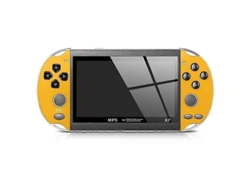 Consola de juegos retro portátil GOKOCO X7 PSP 8G con dos mandos y una pantalla Full HD de 4,3 pulgadas.