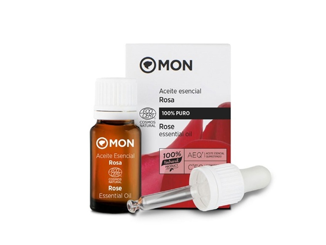 Aceite Essencial MON DECONATUR Oleo Essencial De Rosa (12 ml de óleo essencial (100%) (Rosas))