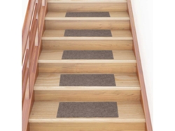 Felpudos Autoadhesivos Para Escaleras, 15 Uds, 60 X 25 Cm, Beige, Rectangulares