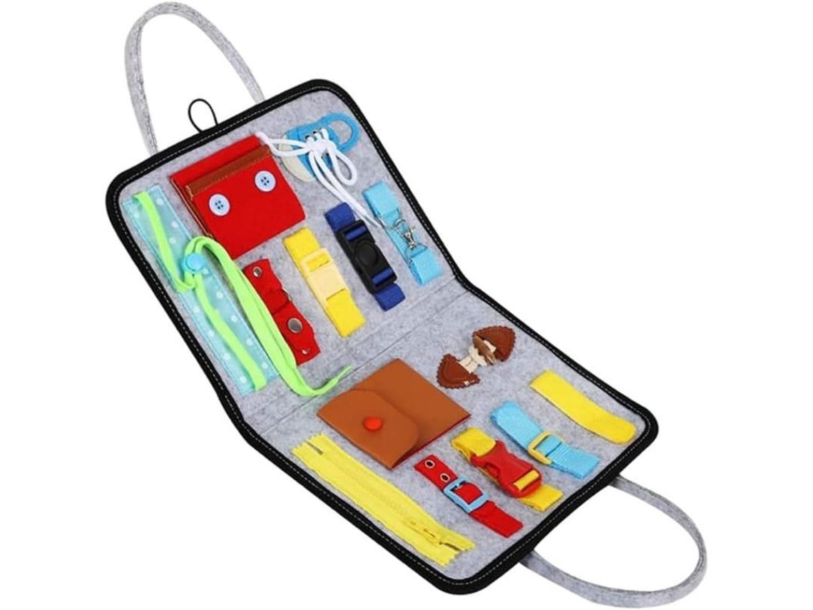 Tablero Educativo Para Bebés, Tablero De Actividades Sensoriales Básicas Para Que Los Niños Pequeños Aprendan Y Mejoren Sus Habilidades.