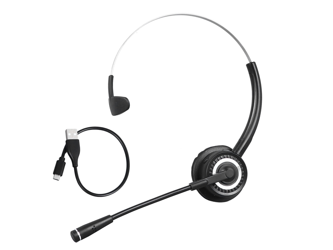 Fone De Ouvido Bluetooth Mono Sem Fio Com Redução De Ruído Para Atendimento Ao Cliente E Aulas Online