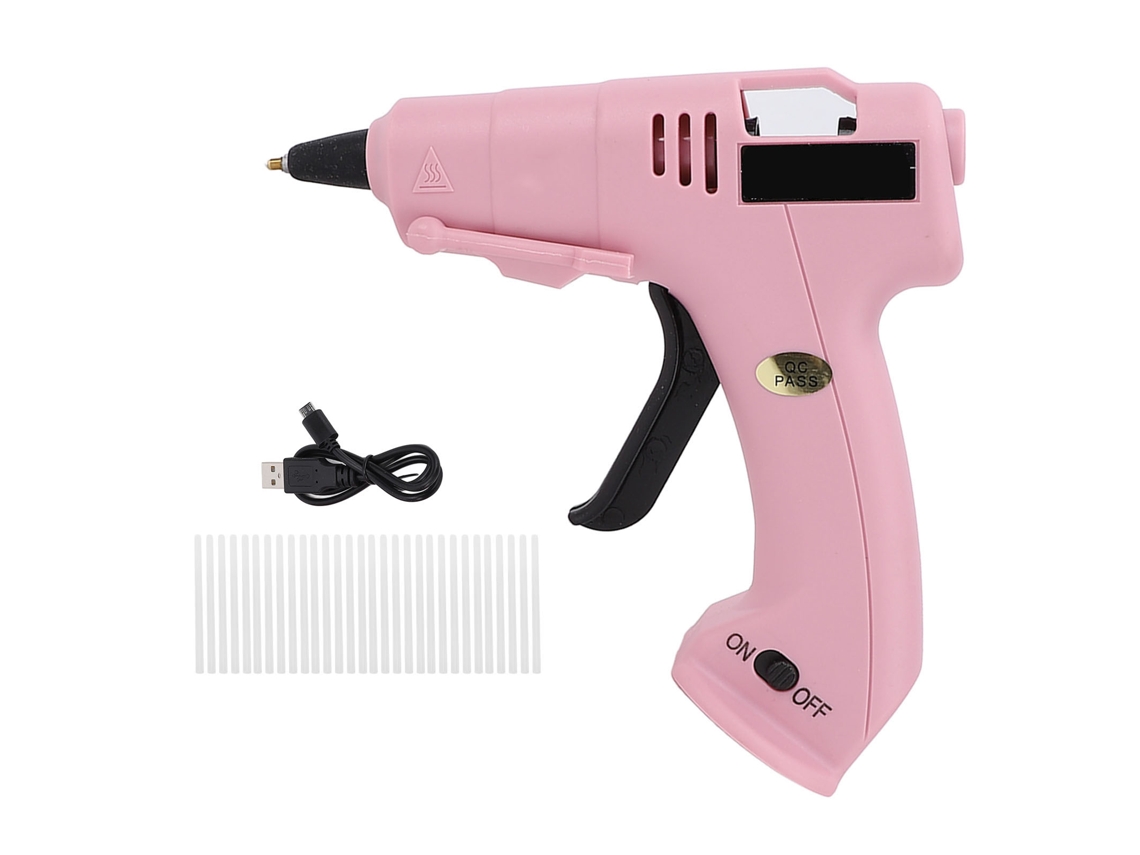 Pistola de pegamento termofusible Primerox Semi-Wire con varillas recargables por USB