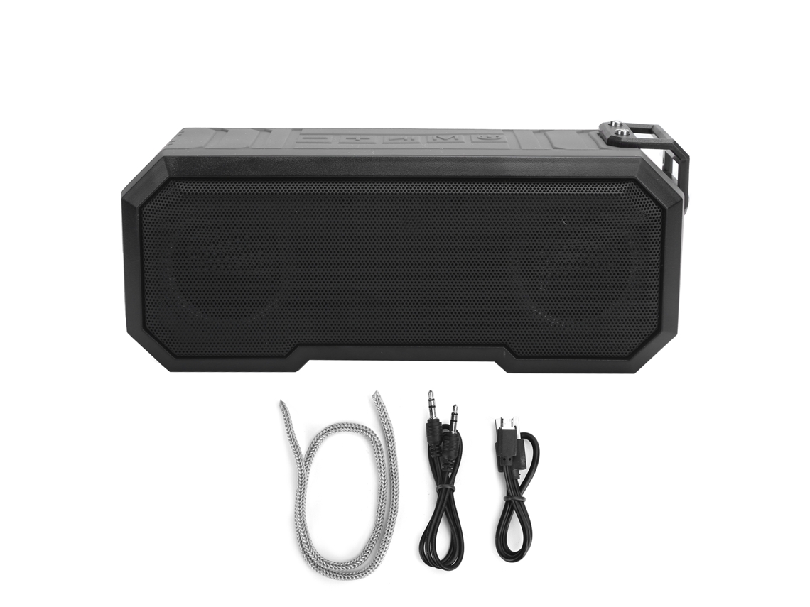 Caixa De Som Bluetooth Sem Fio Ipx7 À Prova D'água Luz Flash Bass Estéreo Alto-falante Cinza Claro