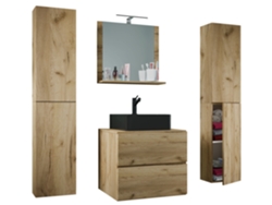 5 piezas de baño de lavabo de 60 cm, tamaño XL, VCM