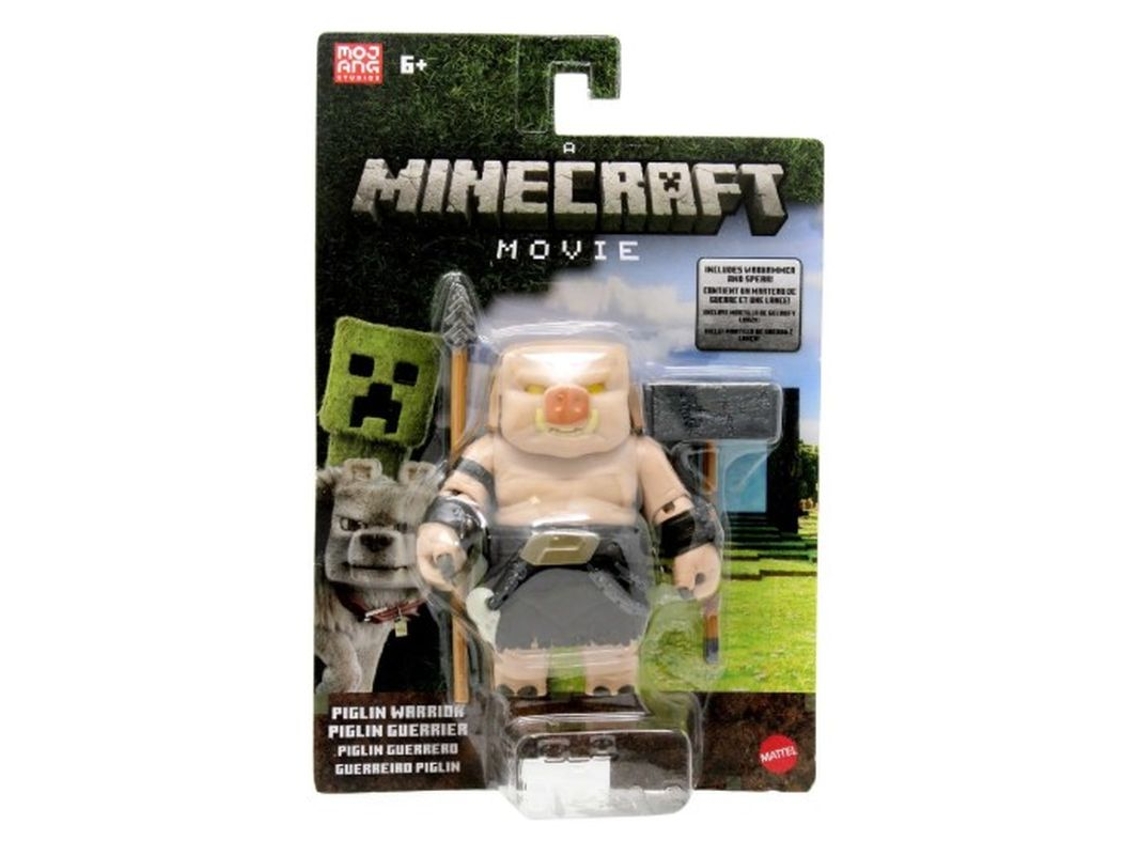 Figura de acción de Mattel Piglin Warrior Minecraft La Filme Jfr62 Mattelp25