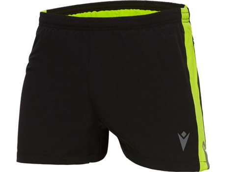 Pantalones Cortos para Hombre MACRON Running Tom Negro (XXL)