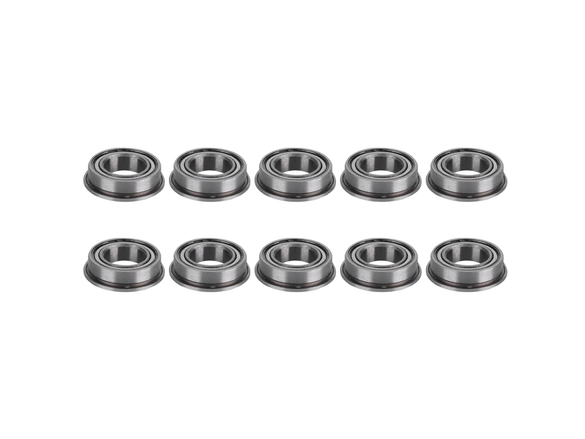10 Rodamientos De Bolas Con Brida De Doble Blindaje Para Equipos De Transmisión Y Robots.