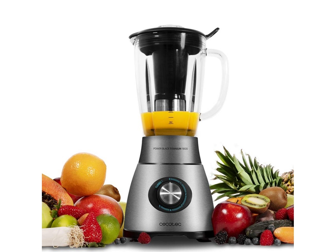 Batidora de vaso Power Black Titanium 2500MAX CECOTEC