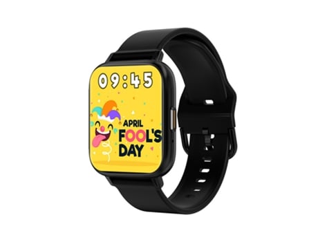 Smart Watch Bluetooth, Pantalla Curva de 1.81 Pulgadas, Compatible con iPhone y Android, Negro BISBISOUS