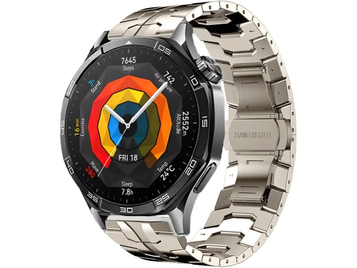 Correa Metálica 46 Mm Fácil De Ajustar, Cómoda De Llevar, Alta Calidad, Ecológico