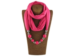 Conjunto ligero de collar y bufanda étnicos con joyas, modelo 2026, ideal como regalo para mujeres.