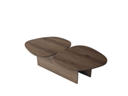 Mesa de centro de madera "Stones" 125 x 60 x 38 cm - Nogal