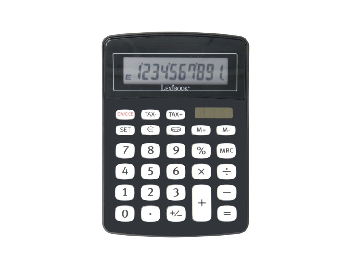 Calculadora de LEXIBOOK con Convertidor Doble de Alimentos Black El226