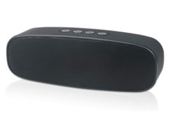 Altavoz Bluetooth inalámbrico con ranura para tarjeta AUX/USB/TF, altavoz estéreo portátil para exteriores, color negro Lalamoli