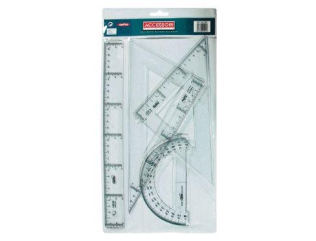 Estuche Dibujo Escolar Transparente Safta