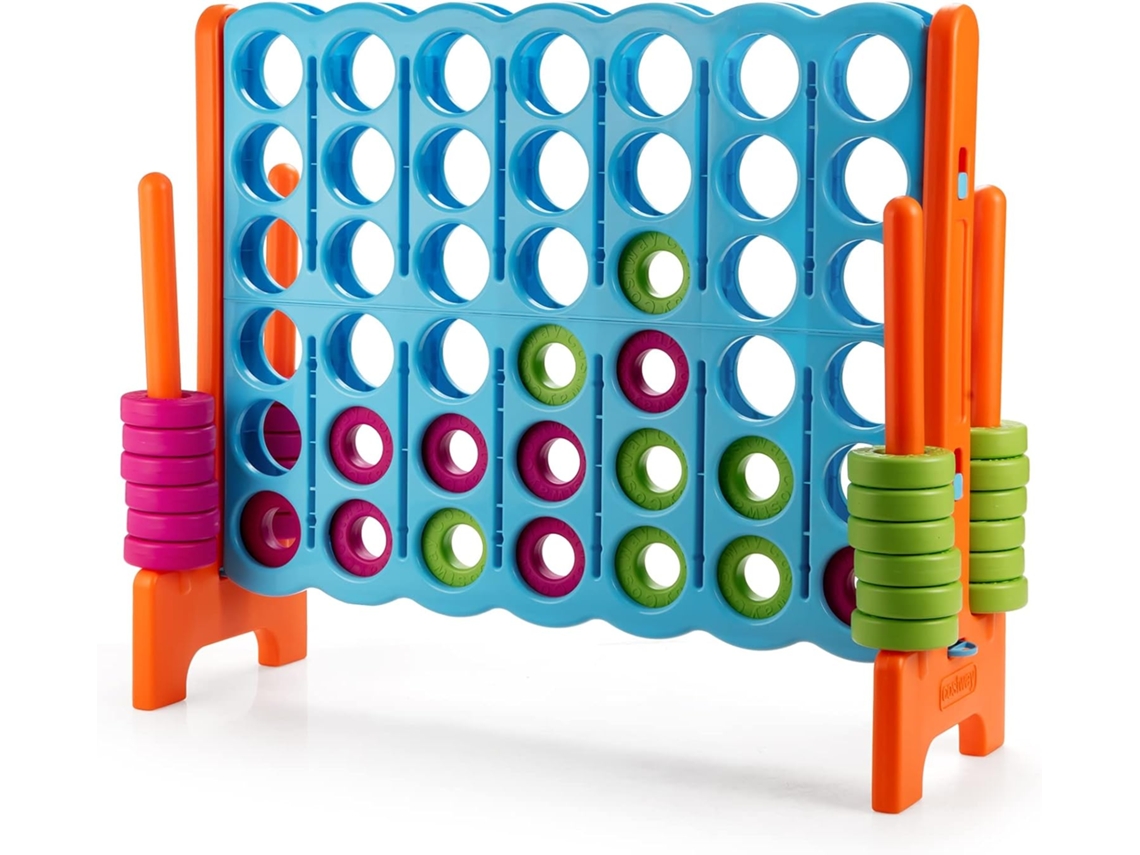 42 anillos gigantes y deslizadores (naranjas) juegos de competición aritmética y educativa COSTWAY