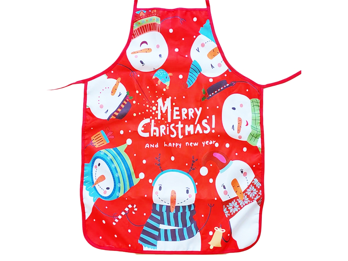 Delantal de decoración de Navidad para la cena de Navidad, fiesta, cocina, horneado, manualidades, limpieza de la casa, cocina, estilo 6 RNEMITERY