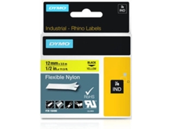 Cinta Laminada DYMO 18490 Negro sobre Amarillo