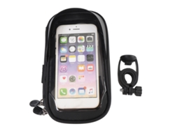 Rebe-bolsa Dianteira Para Celular De Bicicleta Impermeável Com Rotação De 360°, Design De Visor E Tela Tátil, Preto