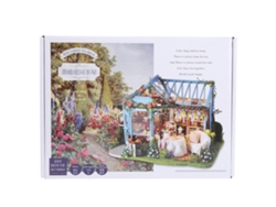Ats-casa De Muñecas De Madera Diy Miniatsura Kit Para Armar Coleccionar Regalo Decoración Hogar