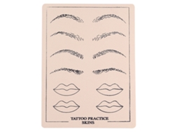 Piel de práctica de tatuaje (paquete de 10) de silicona suave de doble cara para principiantes y artistas experimentados. Accesorios para tatuajes.