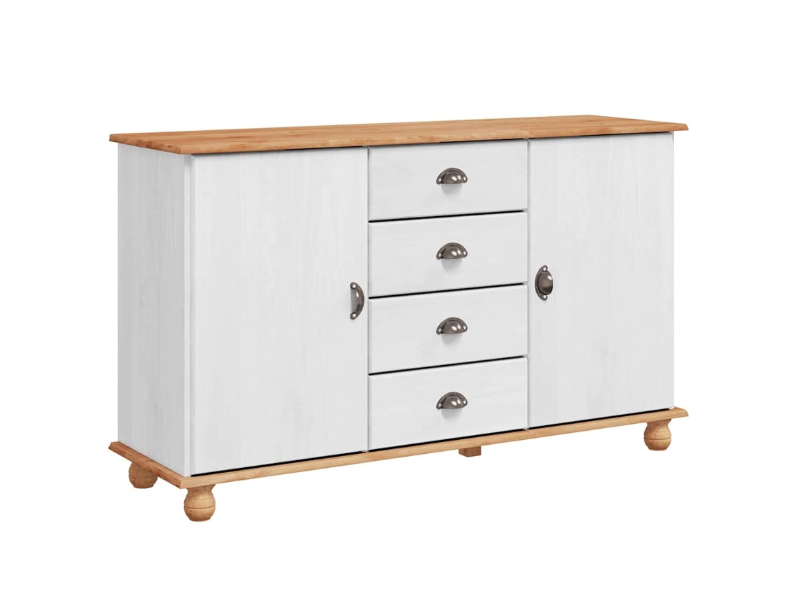 Maison Exclusive - Aparador Askim 133,5 X 40 X 79 Cm Madera Maciza De Pino
