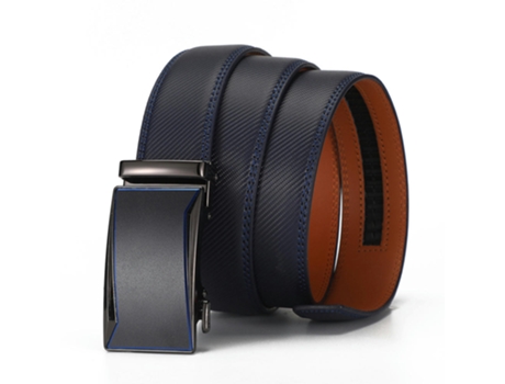 Cinturón de Hombre Slide Ratchet Cinturones Cuero Piel Azul