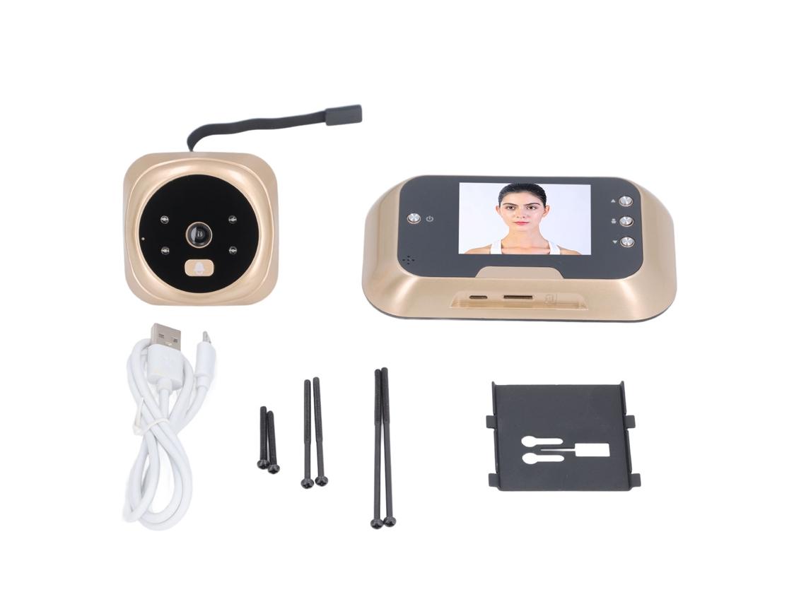 2026 Store-visor De Puerta Con Cámara Peephole Visión Nocturna Infrarroja 120° Impermeable 1050mah Para Apartamento