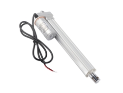 Actuador lineal eléctrico Primerox DC 24V, carrera de 200 mm, 1200 N, con motor telescópico IP65.