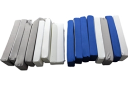 Bloques de espuma Jenga Soft Play 15 piezas Blanco Azul Gris B.active