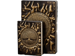 Cuaderno con relieve del Árbol de la Vida, regalo para escritor Chrui (21,5 x 14,5 cm, A5, bronce)