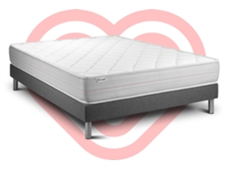Vitalmemo Conjunto Somier 160 X 190 Cm Gris
