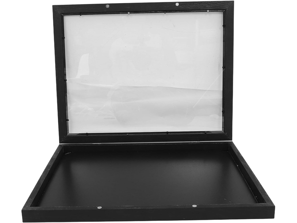 Marco Madera Oscura 14x18 Pulgadas Funda Versátil Presentación Protección Ideal Oficina Dormitorio