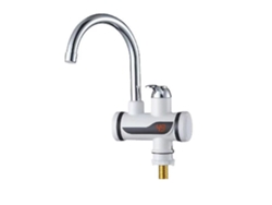KOFIHETY Grifo Eléctrico de Agua Caliente 2500W para Baño, Bivoltaje 220V con Mezclador de Agua Fría y Caliente, Enchufe UE