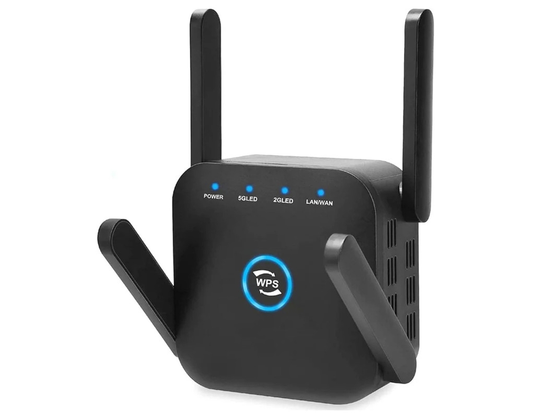 Transceptor de señal WiFi, extensor de enrutador inalámbrico Gigabit doméstico, amplificador de doble frecuencia de 1200 m, repetidor de Internet con P Yizhood
