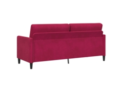 Sofá Con Almacenamiento Rojo Vino 192 X 78 X 87 Cm Poliéster
