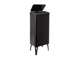Cubo de Basura Inteligente de 60L WELLHOME con Apertura Automática y Contacto Manual, Negro, 35,5x26x95,5cm