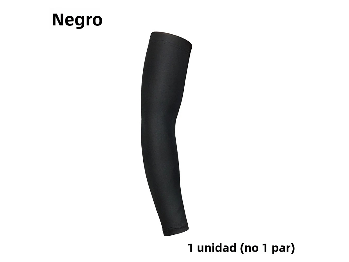 (1 Pieza, Negro Xxl) Manga De Brazo Deportiva Universal Con Protección Uv Para Exteriores, Adecuada Para Baloncesto, Fútbol, Etc.