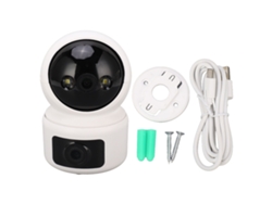 Cámara De Seguridad Wifi De 3mp Y 2.4g Con Visión Nocturna Y Detección De Movimiento De 360° Para El Hogar Y El Bebé.