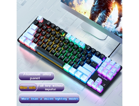 Teclado Mecánico para Windows y Apple IOS 10 HHZ H87 para juegos Mechanical Keyboard