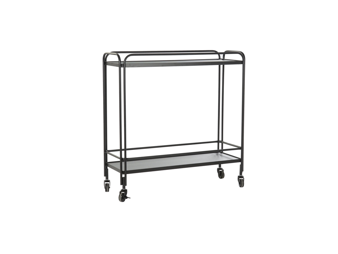 Consola Metal Cristal Negro 80x28x80,5cm