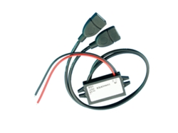 Módulo convertidor reductor de CC a CC 2026as de 12 V a 5 V con regulador de voltaje reducido y doble salida USB (sin cable).