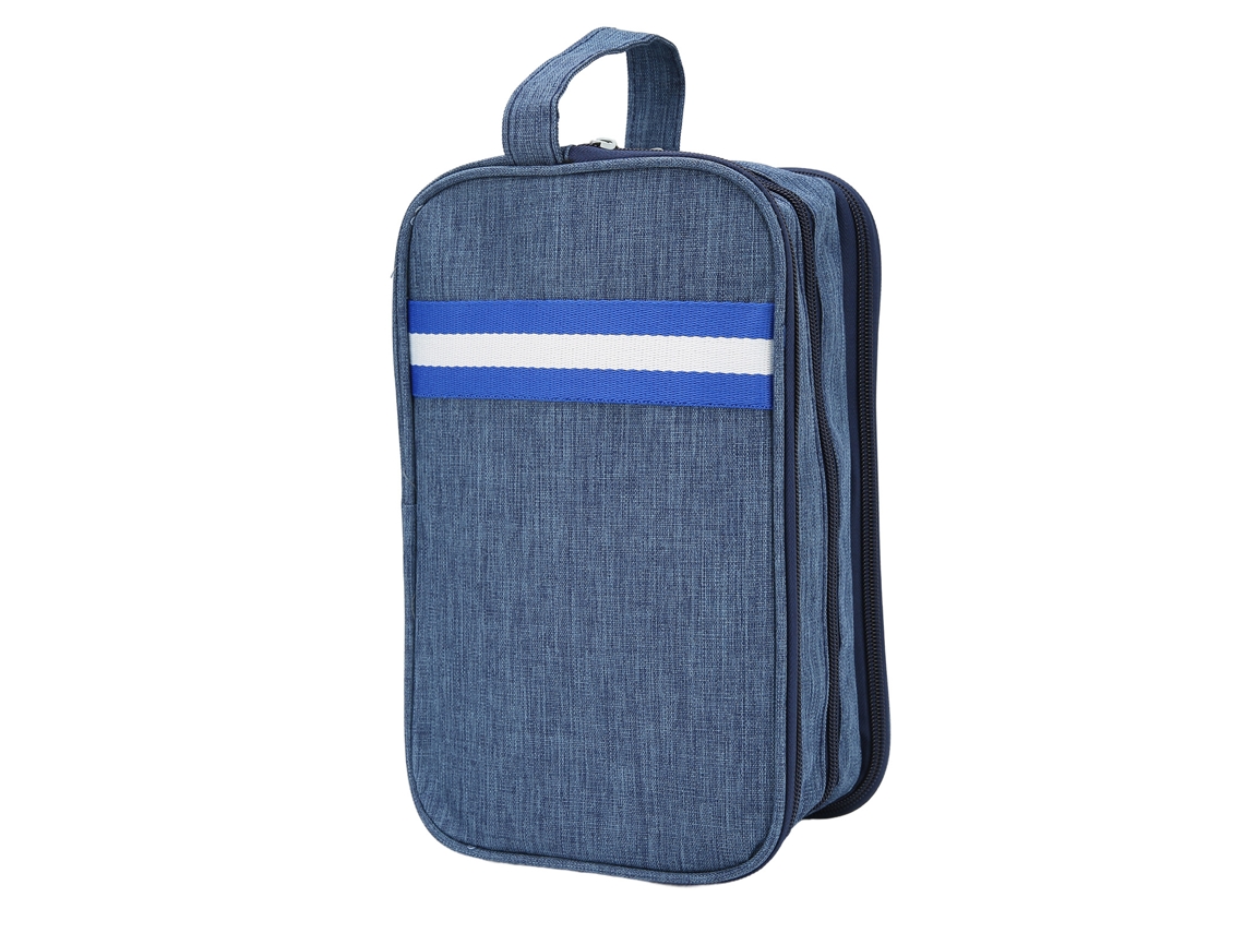 Bolsa Organizadora Portátil Para Maquillaje Y Toiletries Con Separación Seco-húmedo Y Malla Transpirable