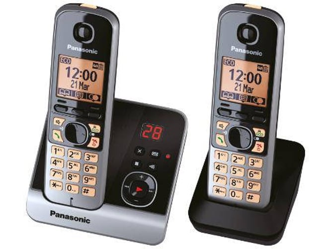 Teléfono Fijo PANASONIC KX-TG6722 Negro