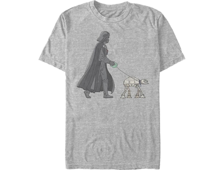 Camiseta ROCKINSTONE Darth Vader AT-AT Walker Star Wars (XXL)