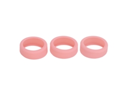 3pcs Funda De Silicona Para Anillo Inteligente Resistente A Rasguños Amigable Con La Piel Talla S Rosa Para Tamaños 6 7 8 9 10